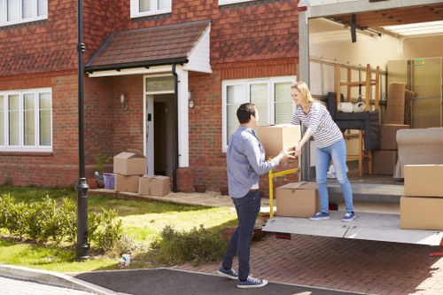 Moving van outside a residential property in Watford