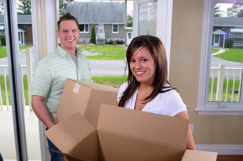 Packed moving truck for residential removal in Watford
