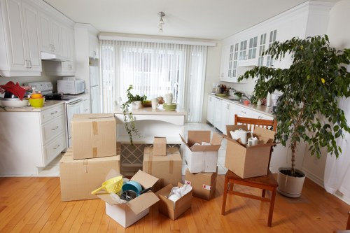 Removal van ready for a local Watford flat or office move