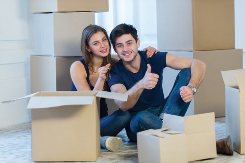 Professional packing and loading during a Watford move