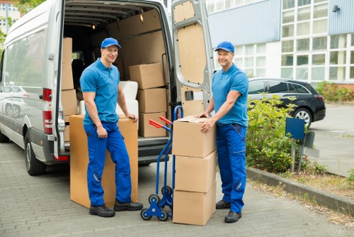 Low-carbon removals van in Watford