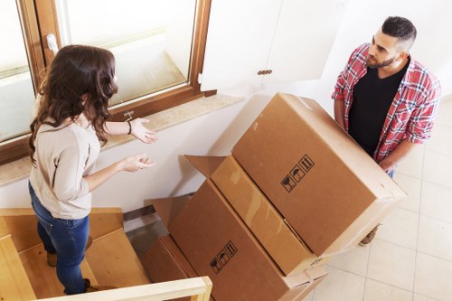 Careful handling of household items during removal