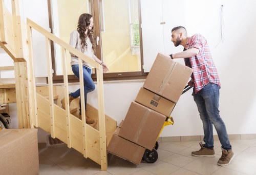 Local team handling flat moves in Watford